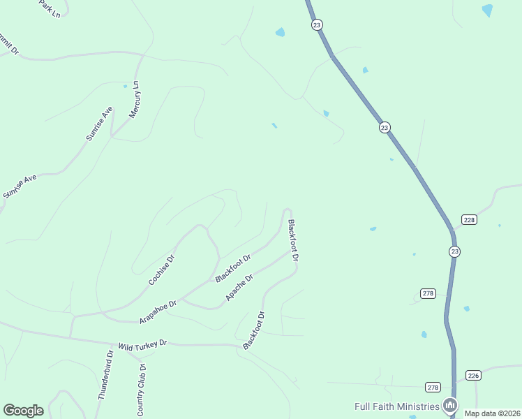 map of restaurants, bars, coffee shops, grocery stores, and more near 22 Arapahoe Lane in Holiday Island