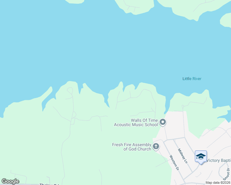 map of restaurants, bars, coffee shops, grocery stores, and more near 26 Whiterock Lane in Roanoke Rapids