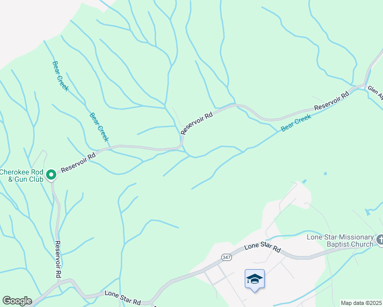 map of restaurants, bars, coffee shops, grocery stores, and more near 4213 Reservoir Road in Kingsport