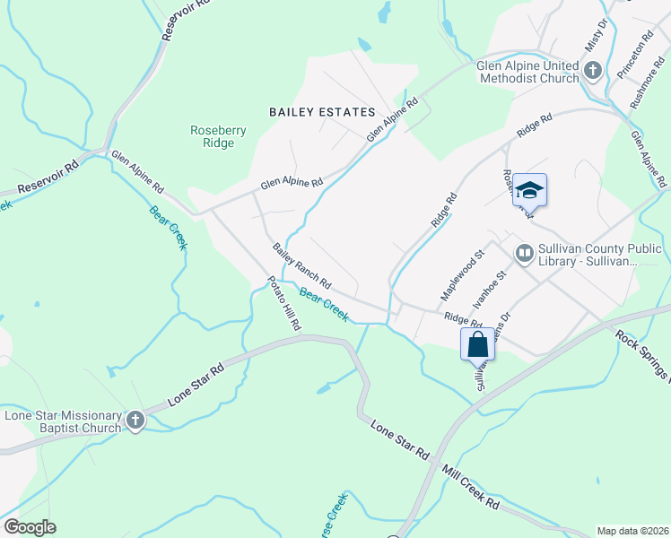 map of restaurants, bars, coffee shops, grocery stores, and more near 4020 Rick Slaughter Ct in Kingsport