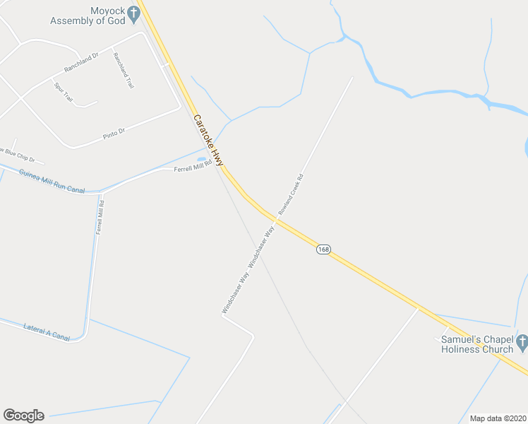 map of restaurants, bars, coffee shops, grocery stores, and more near 1693 Highway 168 in Moyock
