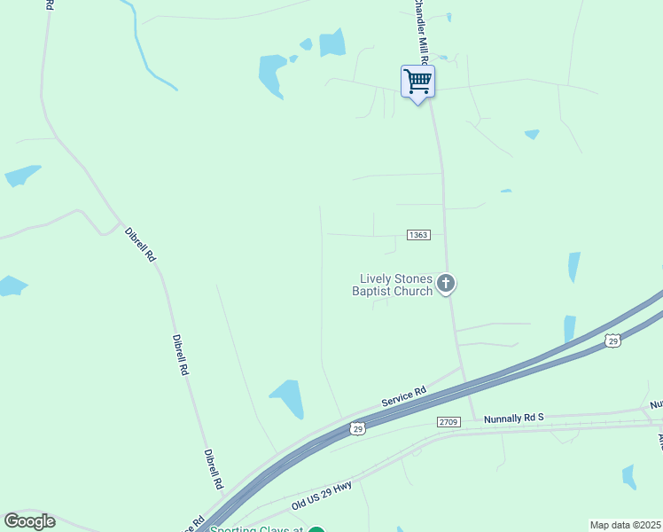 map of restaurants, bars, coffee shops, grocery stores, and more near 321 Whip O Will Road in Pelham
