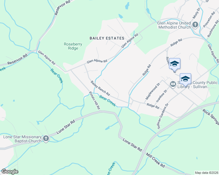 map of restaurants, bars, coffee shops, grocery stores, and more near 4020 Rick Slaughter Court in Kingsport