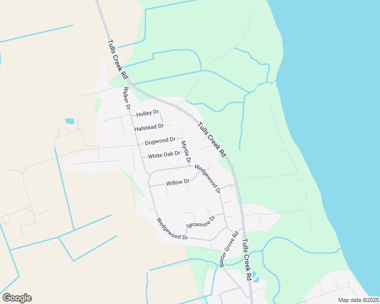 map of restaurants, bars, coffee shops, grocery stores, and more near 113 Myrtle Drive in Moyock