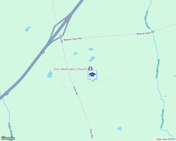 map of restaurants, bars, coffee shops, grocery stores, and more near 141 Zion Church Road in Norlina