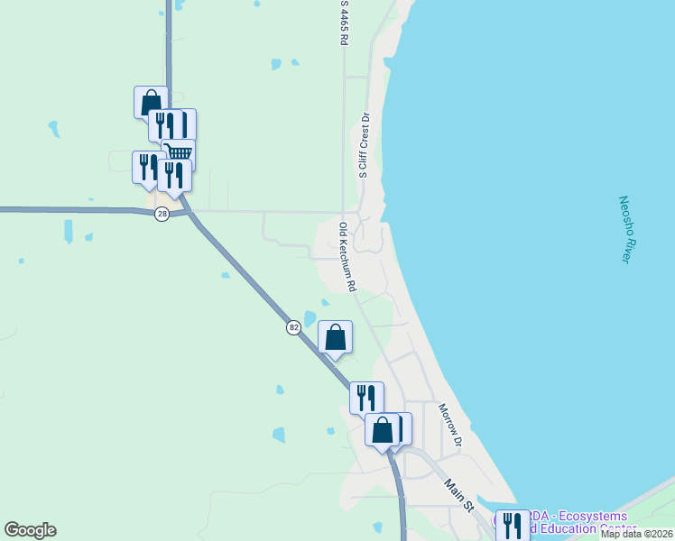map of restaurants, bars, coffee shops, grocery stores, and more near 37079 South 462 in Langley