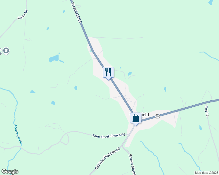map of restaurants, bars, coffee shops, grocery stores, and more near 6540 Westfield Road in Westfield