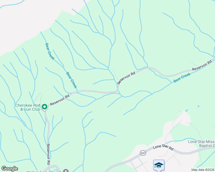 map of restaurants, bars, coffee shops, grocery stores, and more near 4208 Reservoir Road in Kingsport