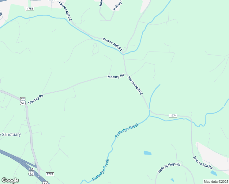 map of restaurants, bars, coffee shops, grocery stores, and more near 468 Massey Road in Mount Airy