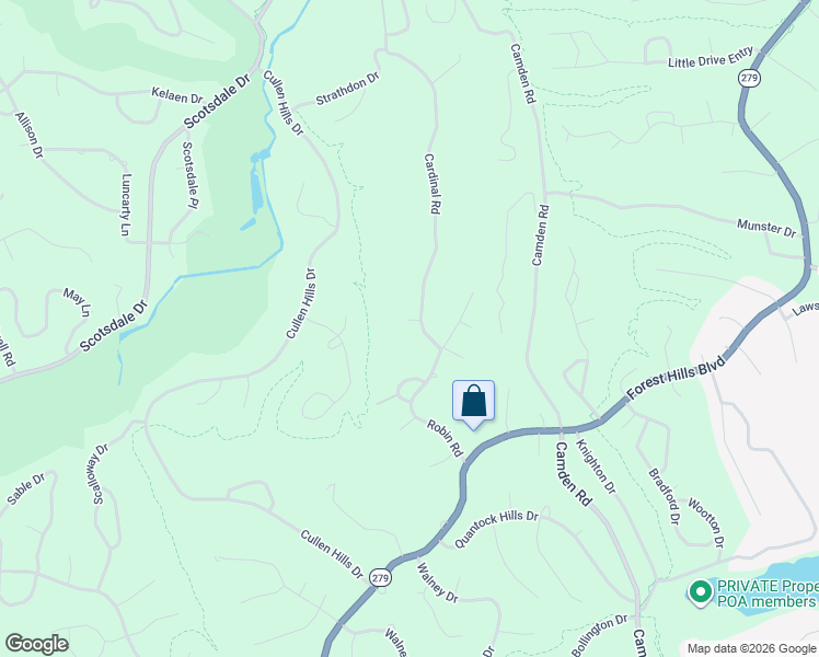 map of restaurants, bars, coffee shops, grocery stores, and more near 12163 Elm Circle in Bella Vista