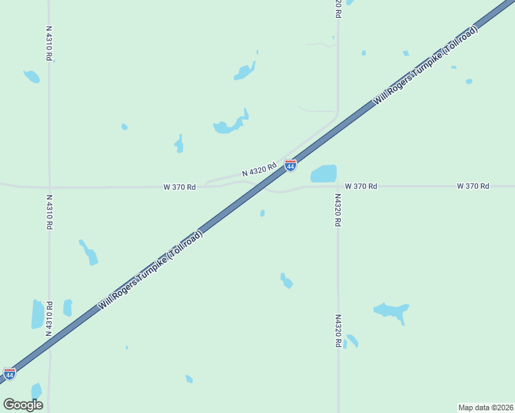 map of restaurants, bars, coffee shops, grocery stores, and more near 3165 West 370 Road in Adair