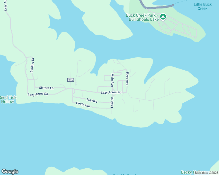 map of restaurants, bars, coffee shops, grocery stores, and more near 132 Easy Street in Yellville