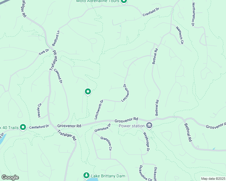 map of restaurants, bars, coffee shops, grocery stores, and more near 11 West Crook Lane in Bella Vista