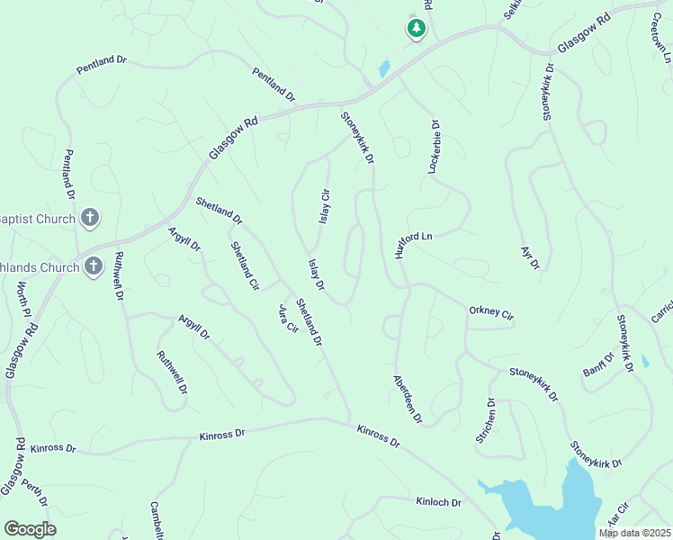 map of restaurants, bars, coffee shops, grocery stores, and more near 18 Stoneykirk Circle in Bella Vista