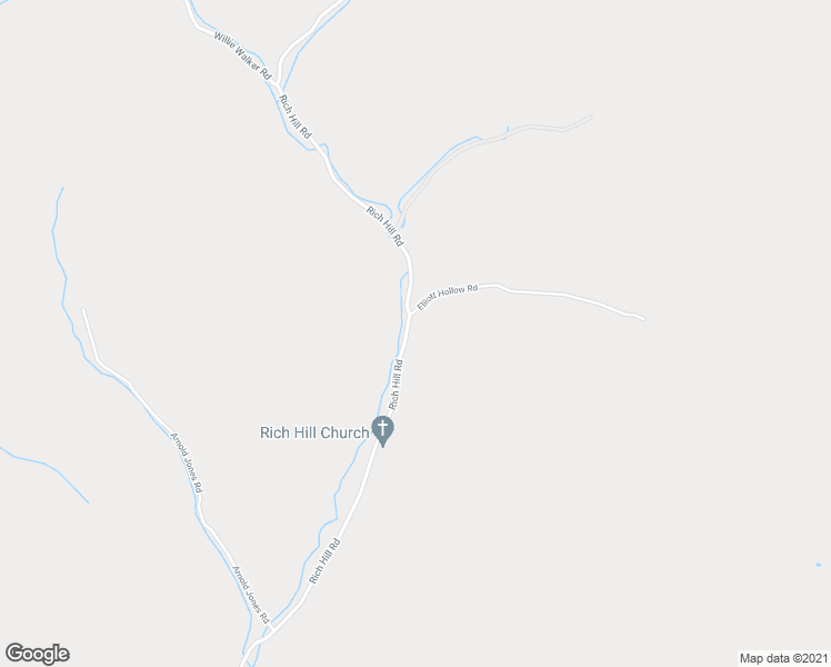 map of restaurants, bars, coffee shops, grocery stores, and more near 2512 Rich Hill Road in Creston