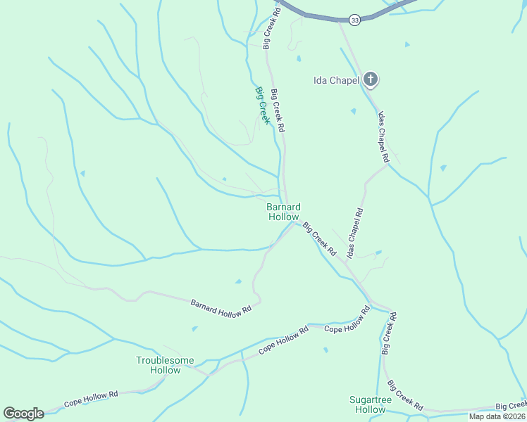 map of restaurants, bars, coffee shops, grocery stores, and more near Jones Sutton Road in Sneedville