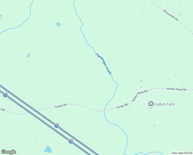 map of restaurants, bars, coffee shops, grocery stores, and more near 5444 Sango Road in Clarksville