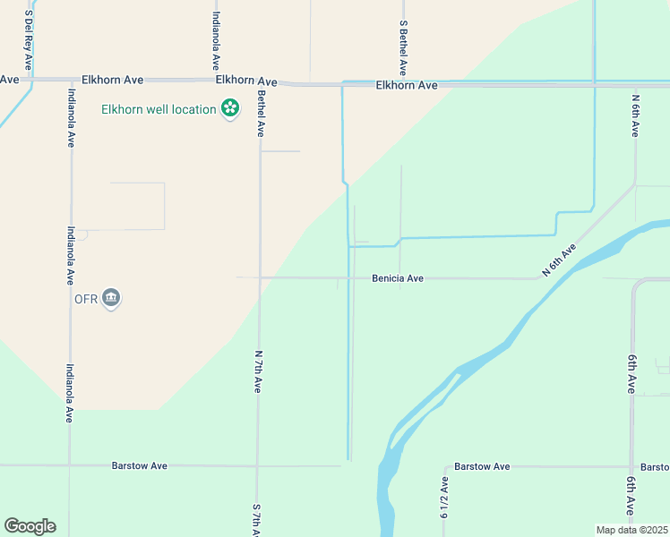 map of restaurants, bars, coffee shops, grocery stores, and more near 6802 Benicia Avenue in Kingsburg