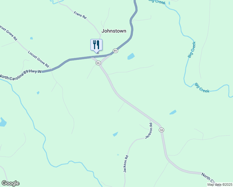 map of restaurants, bars, coffee shops, grocery stores, and more near North Carolina 66 in Westfield