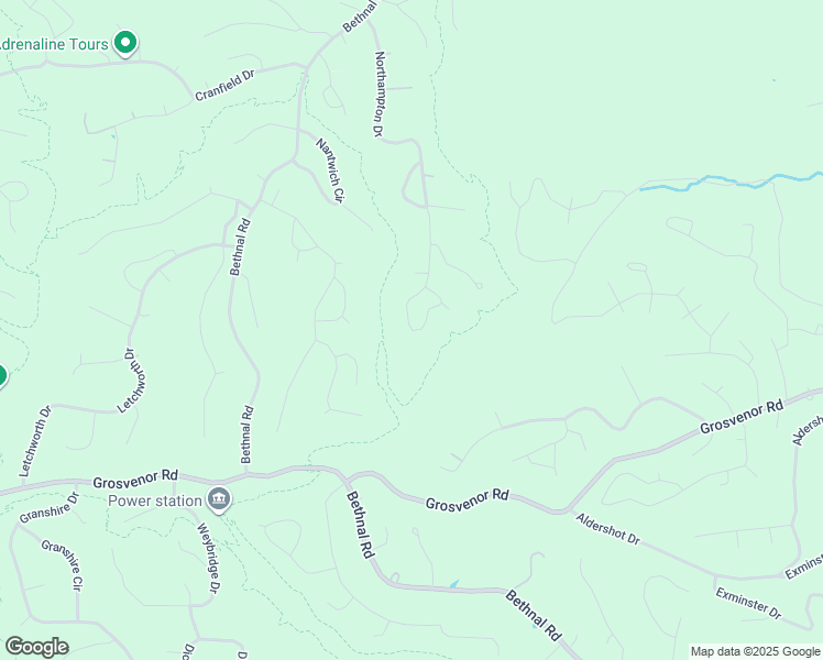 map of restaurants, bars, coffee shops, grocery stores, and more near 11 Northampton Drive in Bella Vista