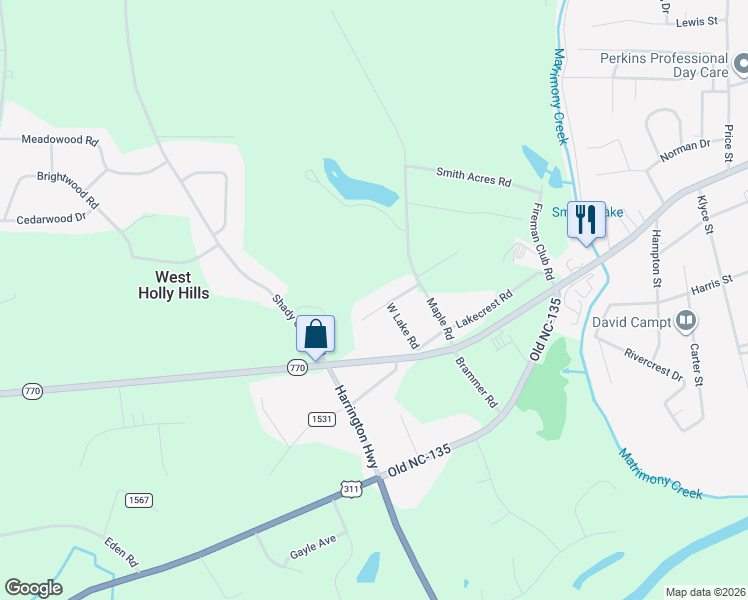 map of restaurants, bars, coffee shops, grocery stores, and more near 176 Westfield Road in Eden
