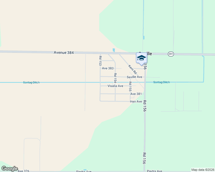 map of restaurants, bars, coffee shops, grocery stores, and more near 312 Northeast 4th Avenue in Visalia