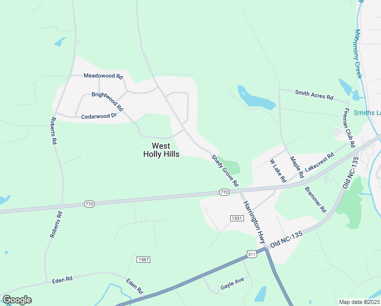 map of restaurants, bars, coffee shops, grocery stores, and more near 252 Shady Grove Road in Eden