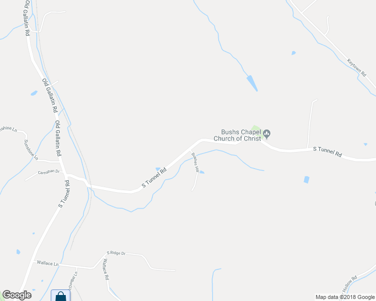 map of restaurants, bars, coffee shops, grocery stores, and more near 634 South Tunnel Road in Gallatin