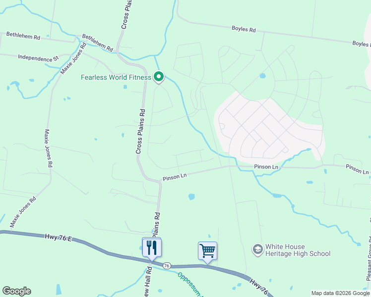 map of restaurants, bars, coffee shops, grocery stores, and more near in White House