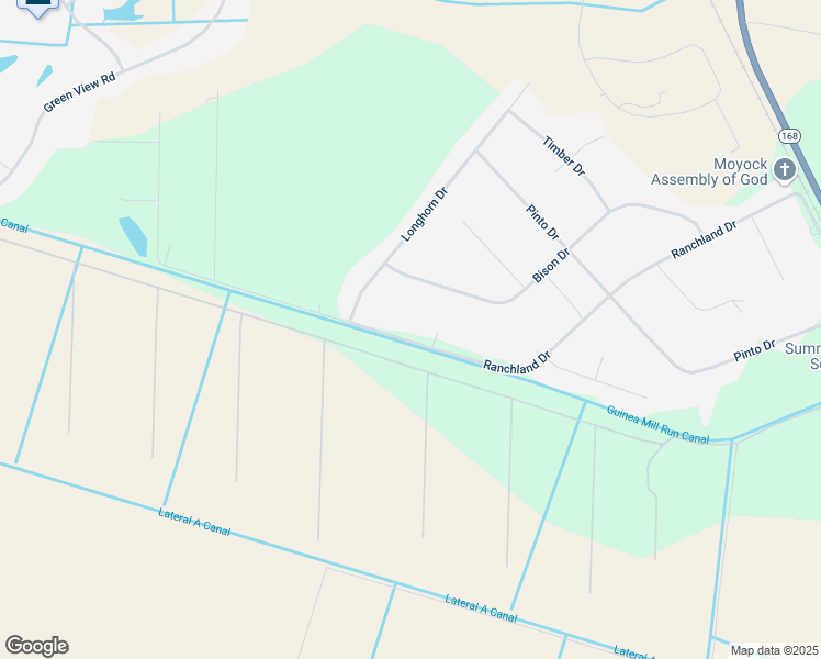 map of restaurants, bars, coffee shops, grocery stores, and more near 162 Ranchland Drive in Moyock