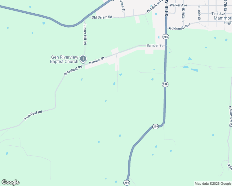 map of restaurants, bars, coffee shops, grocery stores, and more near 111 Robinson Street in Mammoth Spring