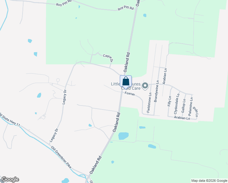 map of restaurants, bars, coffee shops, grocery stores, and more near 100 Foxrun in Springfield