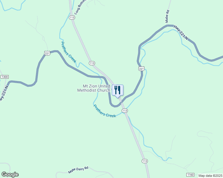 map of restaurants, bars, coffee shops, grocery stores, and more near 8970 U.S. 221 in Laurel Springs