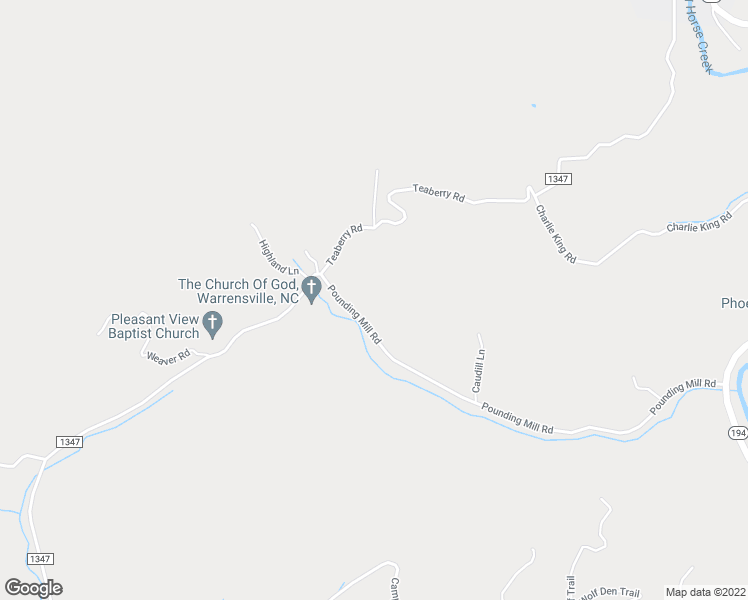 map of restaurants, bars, coffee shops, grocery stores, and more near 1058 Pounding Mill Road in Warrensville