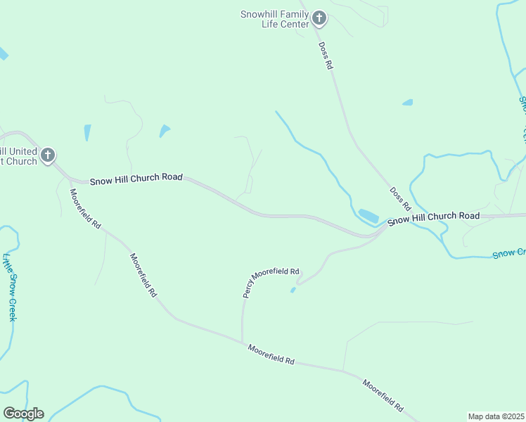 map of restaurants, bars, coffee shops, grocery stores, and more near 2421 Snow Hill Church Road in Danbury