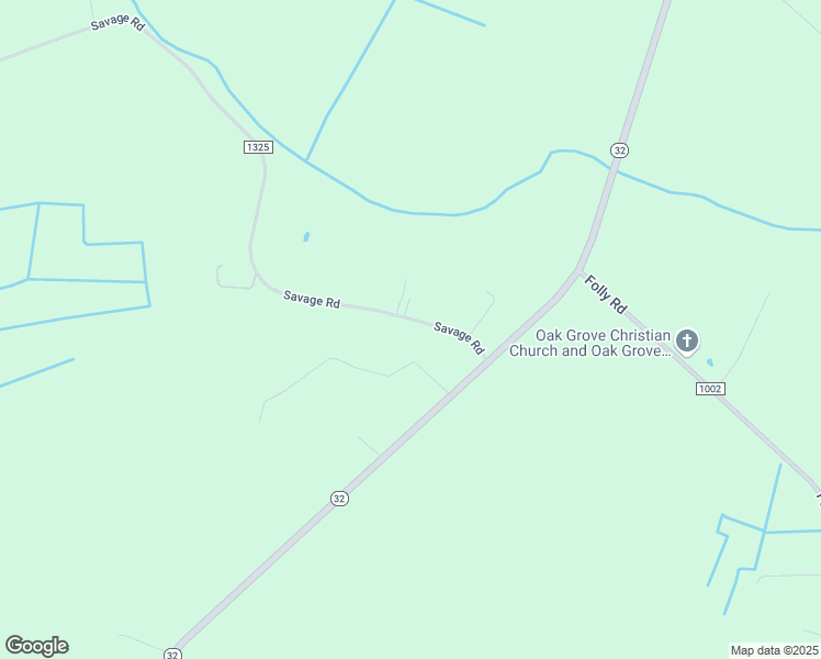 map of restaurants, bars, coffee shops, grocery stores, and more near 44 Savage Road in Corapeake