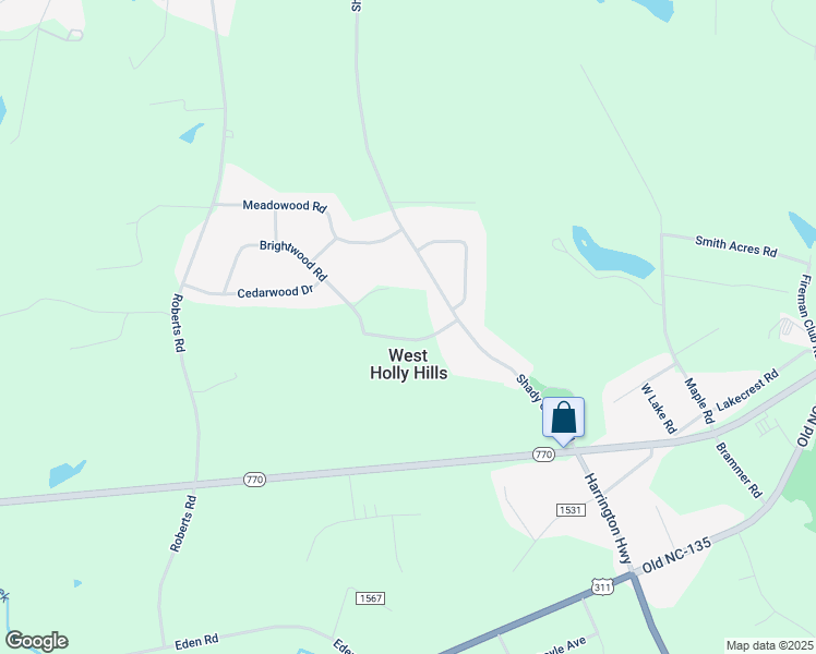 map of restaurants, bars, coffee shops, grocery stores, and more near 163 Longwood Drive in Eden