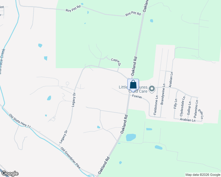 map of restaurants, bars, coffee shops, grocery stores, and more near 3623 Legacy Drive in Springfield