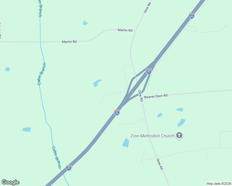 map of restaurants, bars, coffee shops, grocery stores, and more near Meadows Road in Norlina