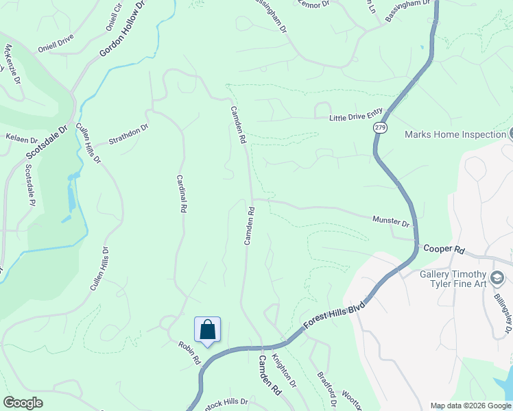 map of restaurants, bars, coffee shops, grocery stores, and more near 51 Munster Drive in Bella Vista