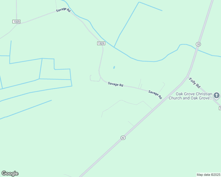 map of restaurants, bars, coffee shops, grocery stores, and more near 79 Savage Road in Corapeake