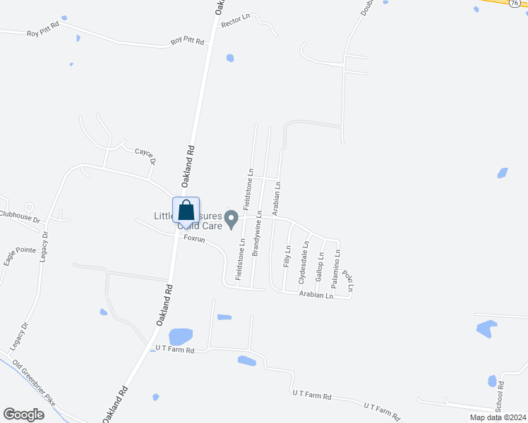 map of restaurants, bars, coffee shops, grocery stores, and more near 202 Brandywine Lane in Springfield