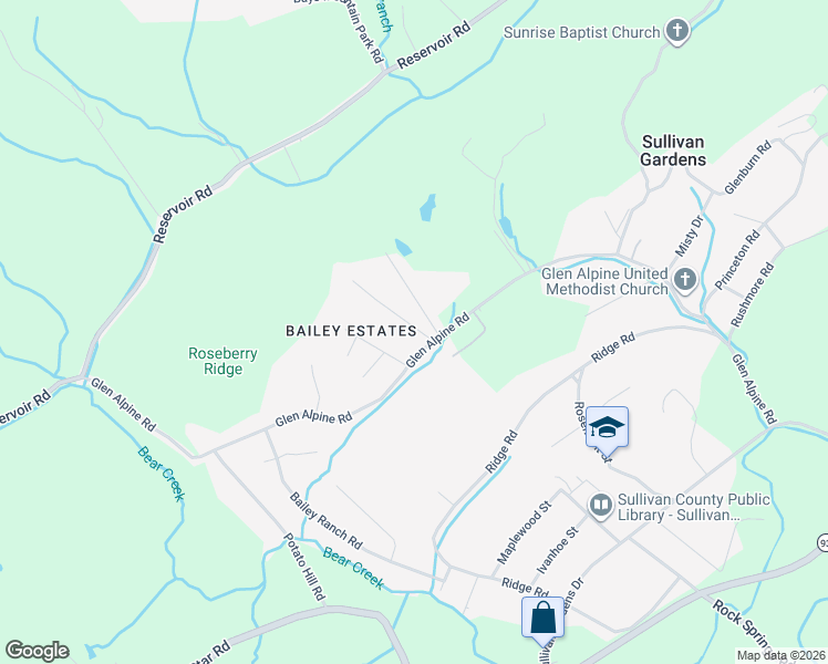 map of restaurants, bars, coffee shops, grocery stores, and more near 3709 Willow View Drive in Kingsport