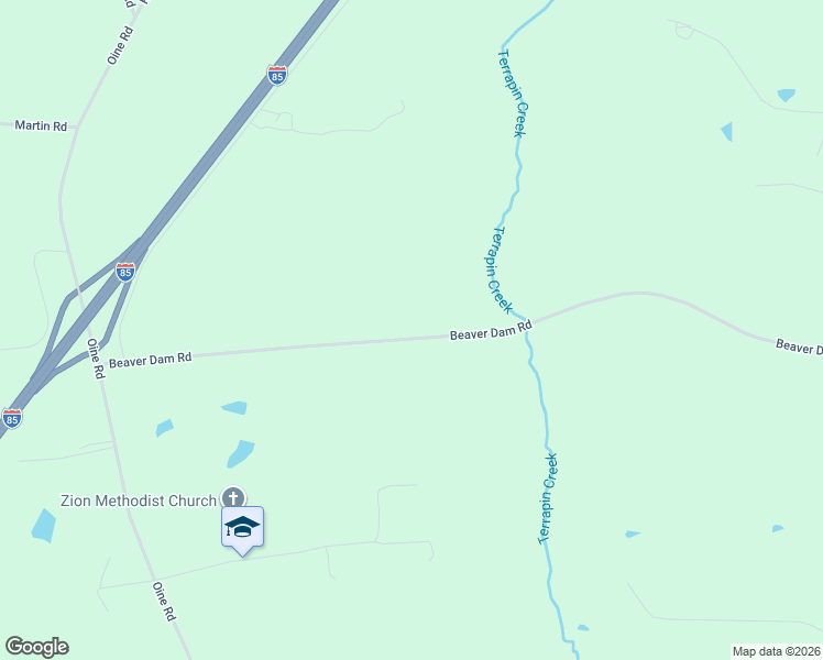 map of restaurants, bars, coffee shops, grocery stores, and more near 269 Beaver Dam Road in Norlina