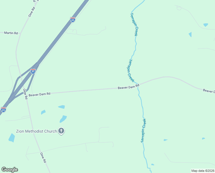 map of restaurants, bars, coffee shops, grocery stores, and more near 269 Beaver Dam Road in Norlina