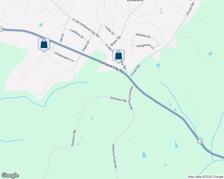 map of restaurants, bars, coffee shops, grocery stores, and more near 748 Gholson Road in Clarksville