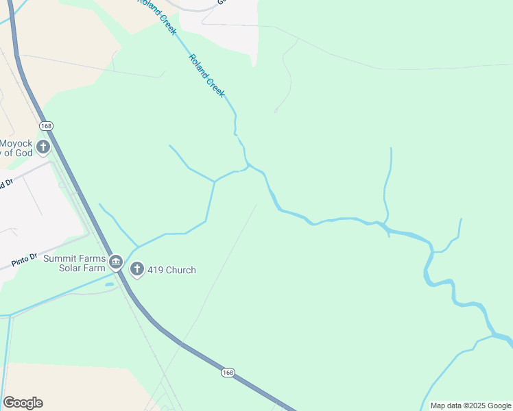 map of restaurants, bars, coffee shops, grocery stores, and more near 351 Rowland Creek Road in Moyock