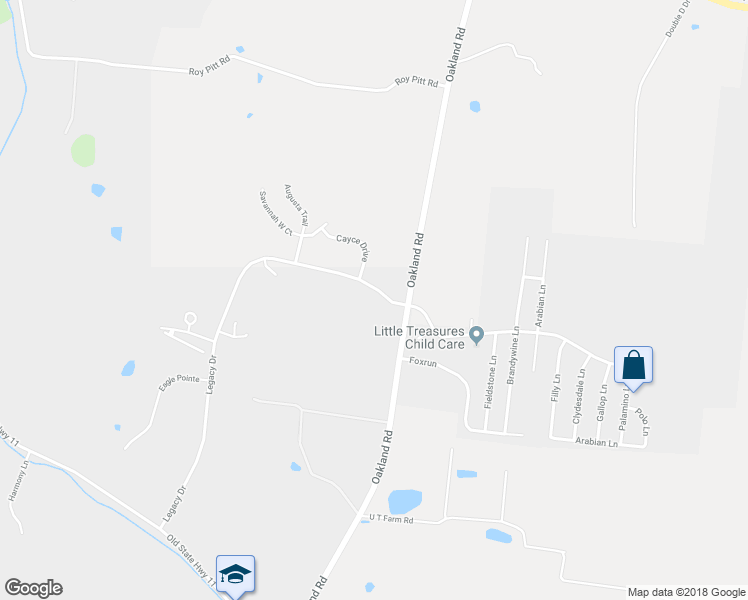 map of restaurants, bars, coffee shops, grocery stores, and more near 3641 Legacy Drive in Springfield