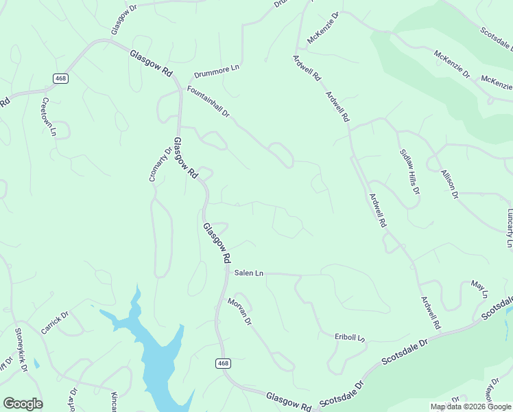 map of restaurants, bars, coffee shops, grocery stores, and more near 2 Carsaig Circle in Bella Vista