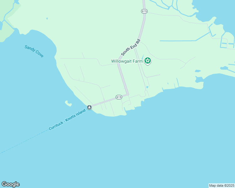 map of restaurants, bars, coffee shops, grocery stores, and more near 112 Ferry Dock Road in Knotts Island